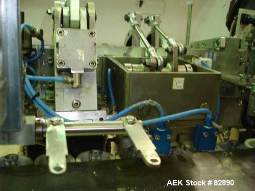 Used Arenco Model AM2000 Twin Piston Laminate Tube Filler. Currently equipped with high frequency sealer. Tubes are fed automatically through a dual tube magazine. Stations include tube cleaning, tub...