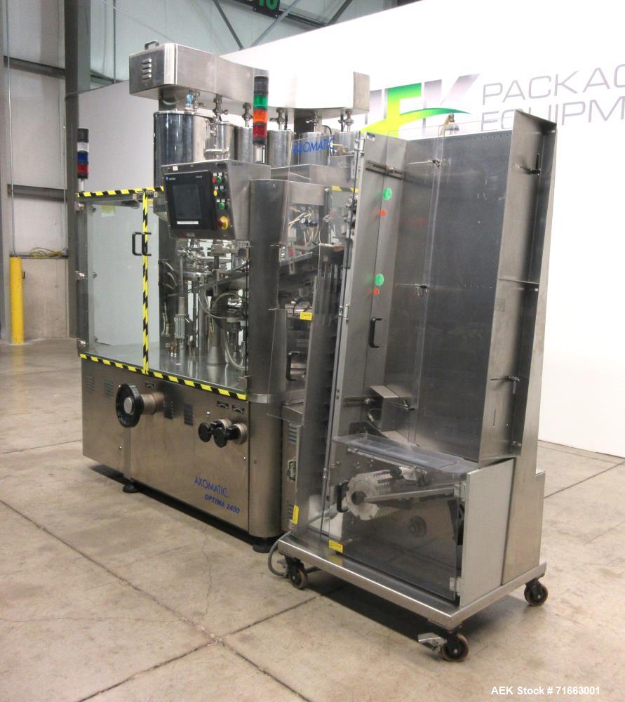 Used Axomatic Tube Filler – 200 Tubes Per Minute, Hot Air Sealer