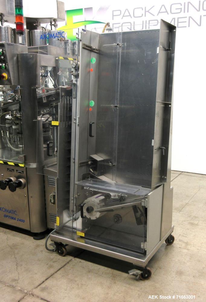 Used- Axomatic Automatic Hot Air Multi-Color Plastic Tube Filler