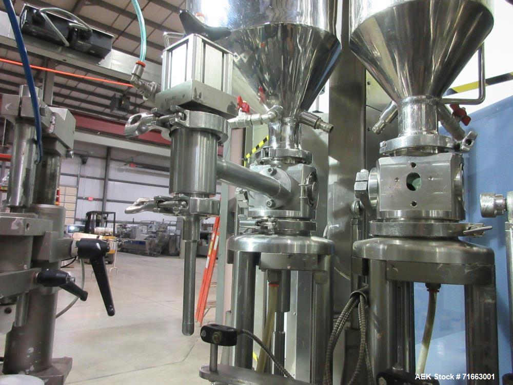 Used Axomatic Tube Filler – 200 Tubes Per Minute, Hot Air Sealer