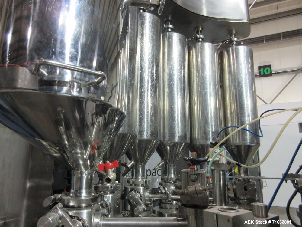 Used Axomatic Tube Filler – 200 Tubes Per Minute, Hot Air Sealer