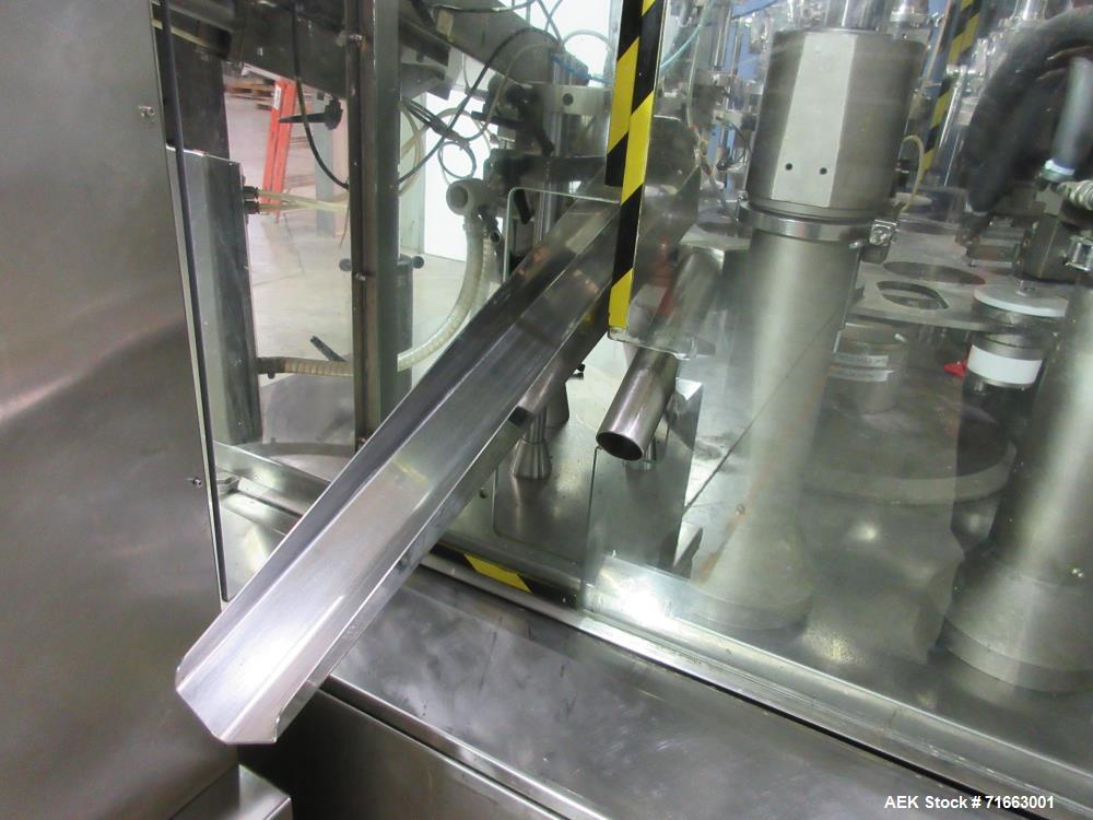 Used Axomatic Tube Filler – 200 Tubes Per Minute, Hot Air Sealer