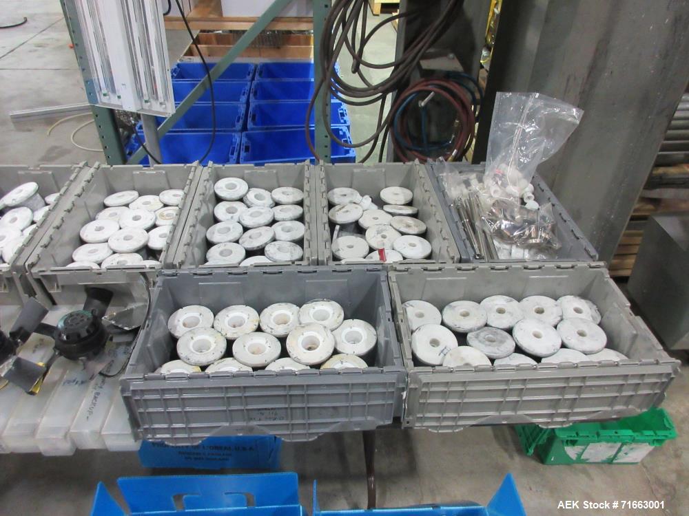 Used- Axomatic Automatic Hot Air Multi-Color Plastic Tube Filler