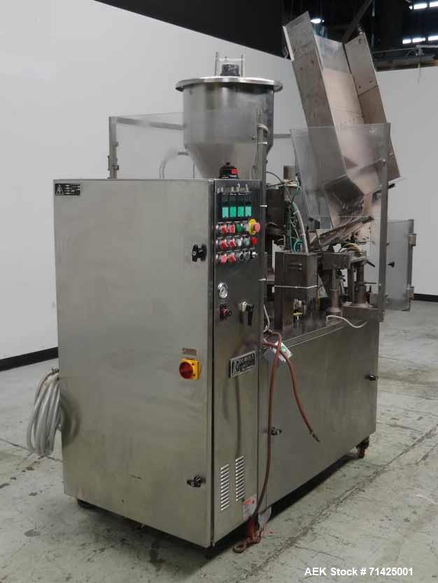 Used- Comadis Model C130 Rotary Plastic Tube Filler