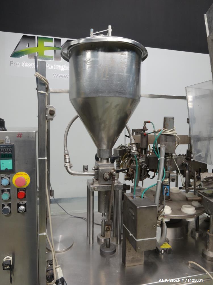 Used Comadis Model C130 Rotary Plastic Tube Filler
