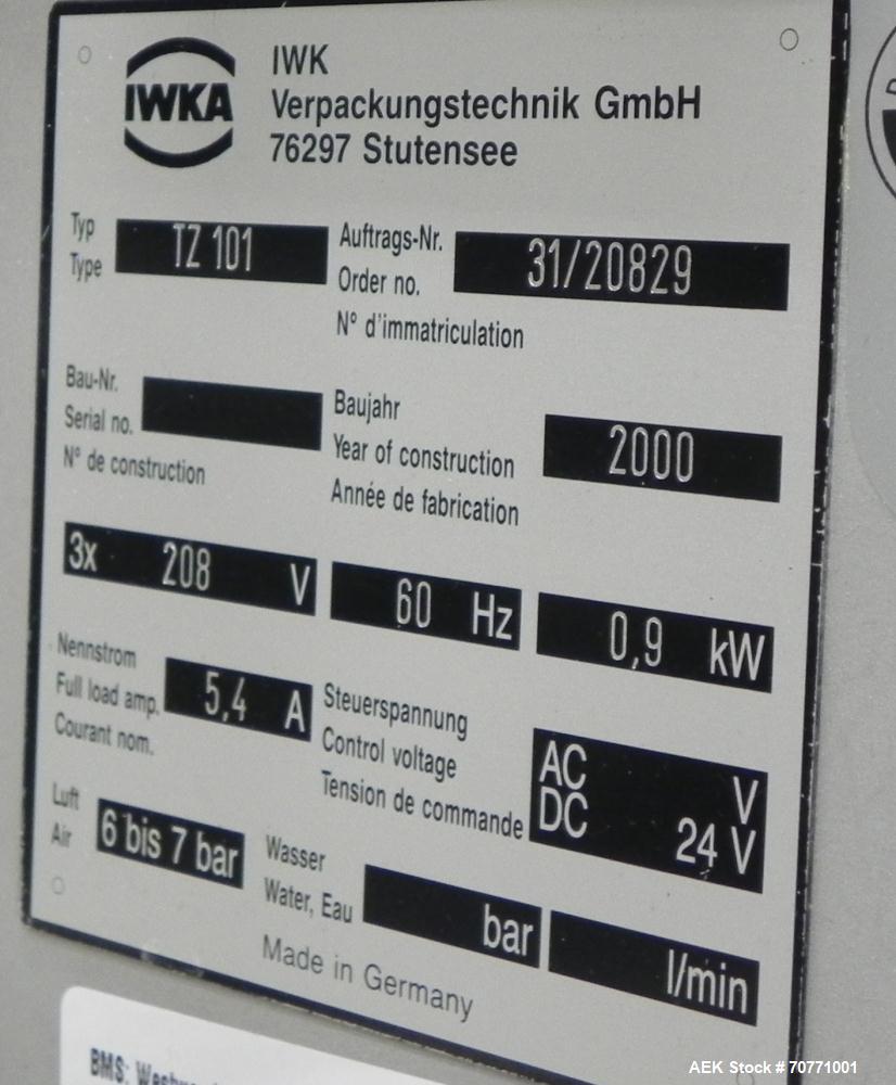 Used IWKA TFS10 Hot Air Tube Filler