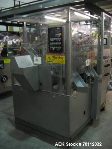 Used IWKA Plastic/Laminate Tube Filler, Model TU 200. IWKA TZ101 automatic tube feeder; speeds of up to 250 tubes per minute. Stainless steel product feed hopper. Tube registration station. Dual fill...