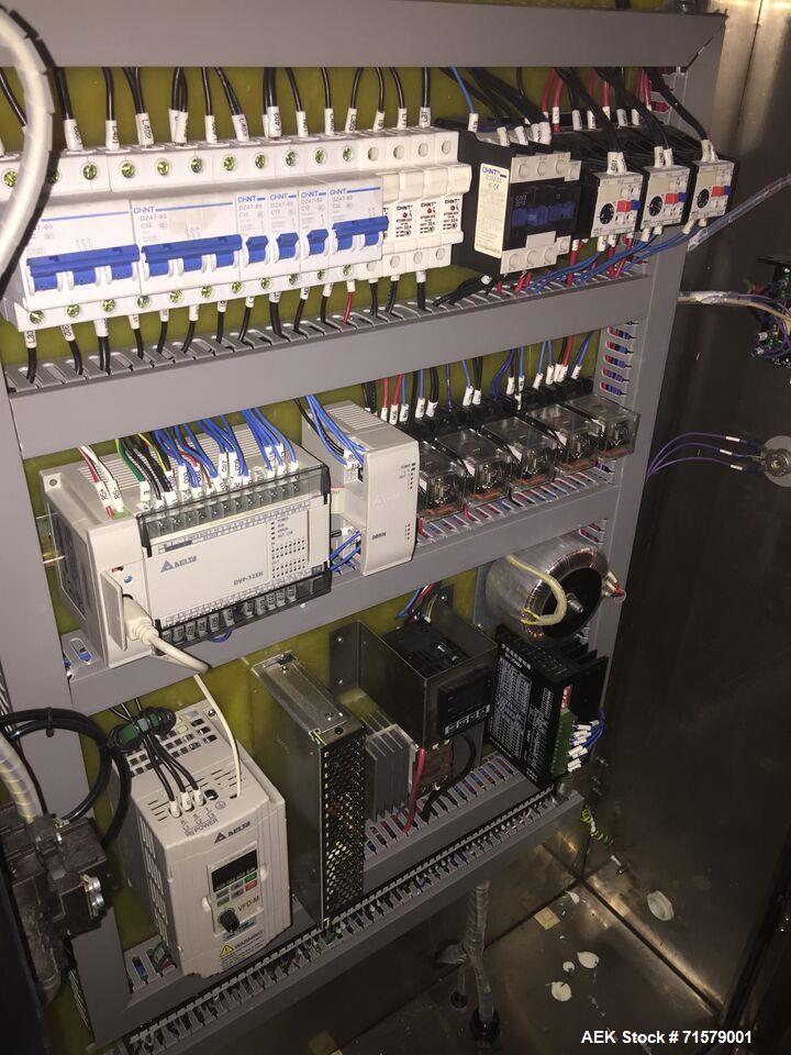 Used JDA Plastic Tube Filler, Model Super 30. 2,400 tubes per hour, tubes have diameters of: 1 Set: 36.5mm in diameter and 73mm tall.  Leister Hot Air Tube sealer, CH-6060 Sarnen, 220  230 V. Water C...