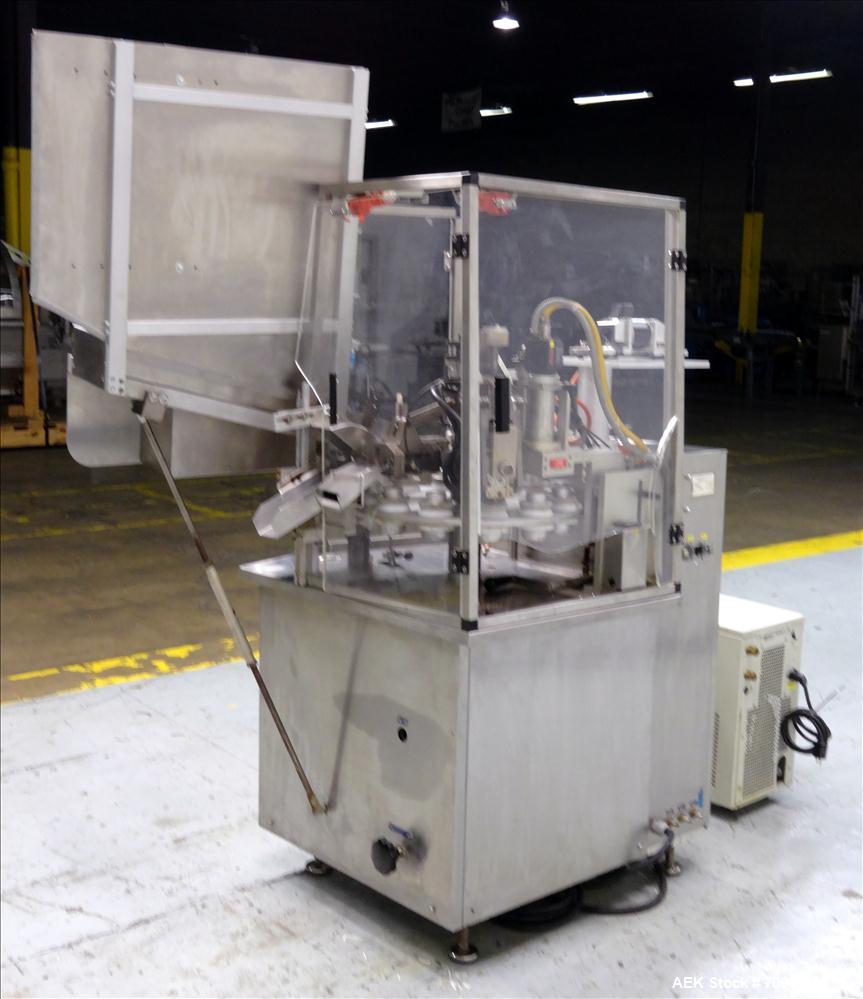 Used Kalix Model KX-600E automatic hot air plastic tube filler