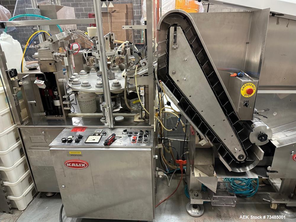 Used Kalix Dupuy Automatic Tube Filler – Model KX100 | 80–100 Tubes/Min | No-Drip Fill | Pharma-Ready