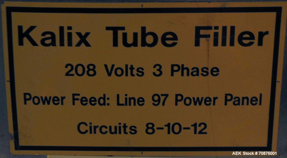 Used Kalix Model KX100 Plastic Tube Filler