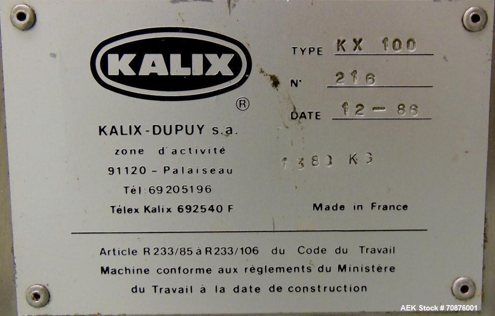 Used- Kalix Model KX100 Plastic Tube Filler