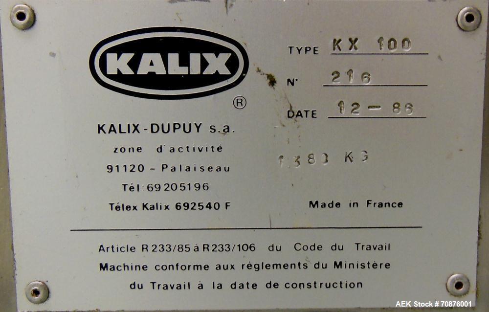 Used Kalix Model KX100 Plastic Tube Filler