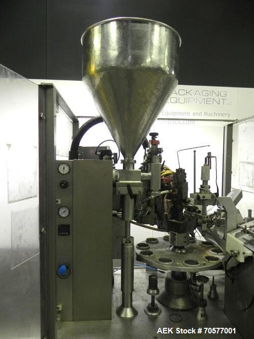 Used Kalix KX70 Hot Air Plastic Tube Filler.