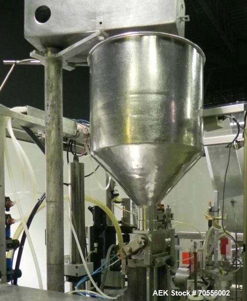 Used Kalix Model KX80B Hot Air Plastic Tube Filler and Sealer