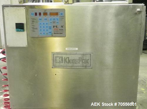 Used Klenz Pak Model KX80B 12 Station Hot Air Plastic Tube Filler. Machine is capable of speeds up to 80 tubes per minute. Tube size range: diameter up to 2" or 50mm, height up to 8" or 200mm. Fill s...
