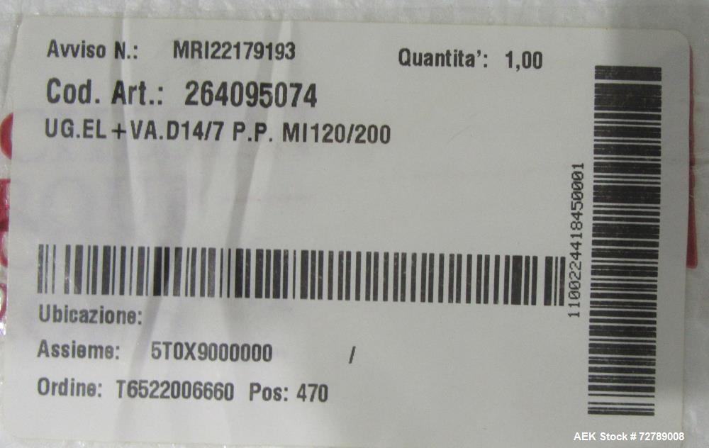 Unused Marchesini Group Tonazzi Millenium 120 Automatic Hot Air Tube Filler for Sale