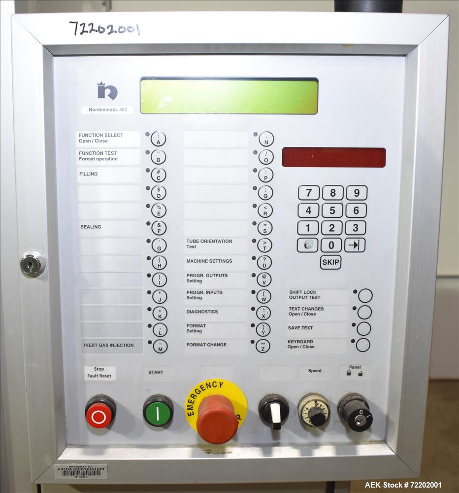 Used Norden NM-400 Plastic Tube Filler and Sealer.