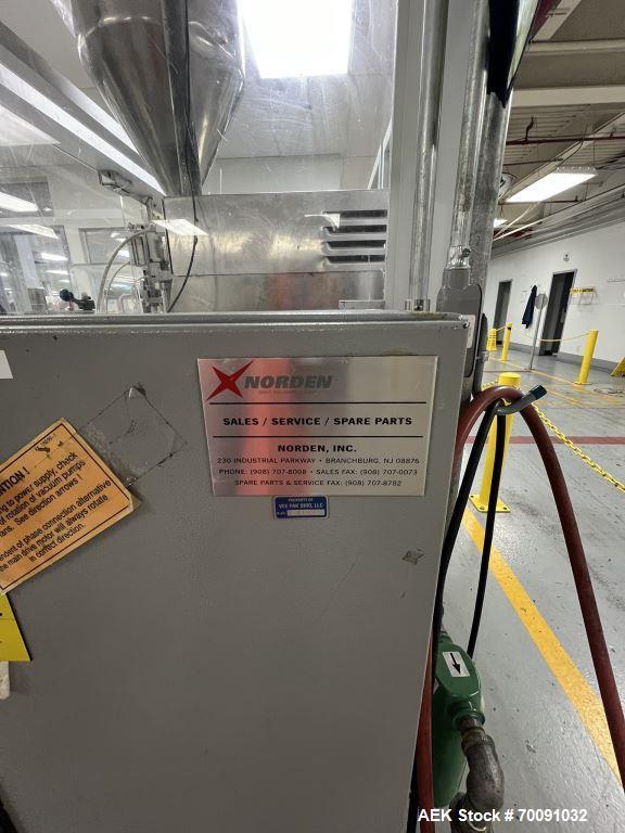 Used Norden NM902 Automatic Hot Air Plastic Tube Filler | Up to 100 TPM | 1–300 mL Fill | Cassette Feeder & Chiller