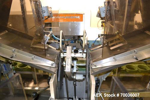 Used Norden Dual Head High Speed Tube Filler, Model NM 2000 HF for laminate tubes. Capable of 200 tubes per minute. Includes tube cleaning, cassette tube infeed, registration, and trimmer. Fill volum...