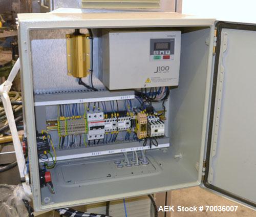 Used Norden Dual Head High Speed Tube Filler, Model NM 2000 HF for laminate tubes. Capable of 200 tubes per minute. Includes tube cleaning, cassette tube infeed, registration, and trimmer. Fill volum...