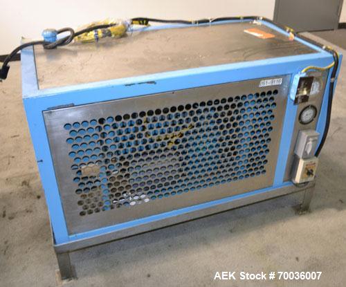 Used Norden Dual Head High Speed Tube Filler, Model NM 2000 HF for laminate tubes. Capable of 200 tubes per minute. Includes tube cleaning, cassette tube infeed, registration, and trimmer. Fill volum...