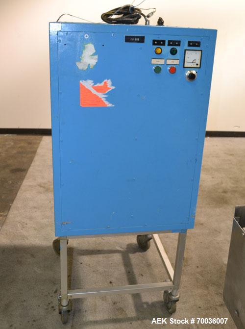 Used Norden Dual Head High Speed Tube Filler, Model NM 2000 HF for laminate tubes. Capable of 200 tubes per minute. Includes tube cleaning, cassette tube infeed, registration, and trimmer. Fill volum...