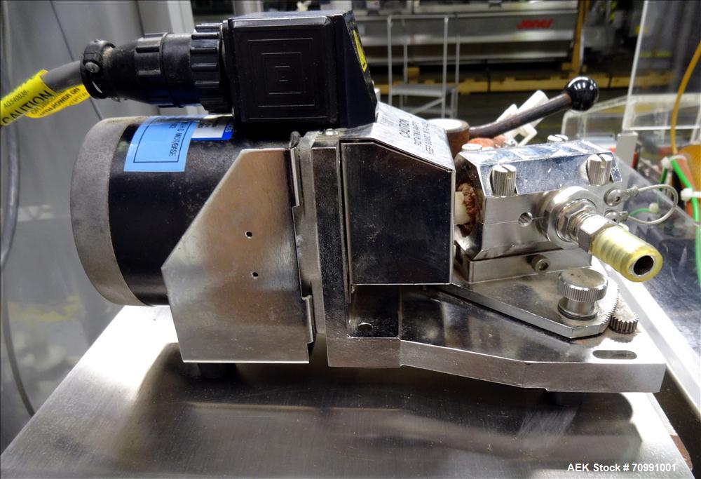 Used Norden Model NM 700 HA Hot Air Plastic Tube Filler. Capable of speeds up to 70 tubes per minute. General Fill volume range: 1ml - 300ml. Tube size range: (Length) 50mm - 250mm (Diam) 10mm - 60mm...