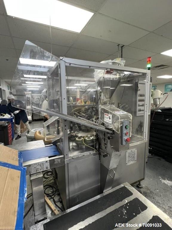 Used Norden NM700HA Automatic Hot Air Plastic Tube Filler | Up to 70 TPM | 10–50 mm Diameter | Cassette Feeder & Chiller