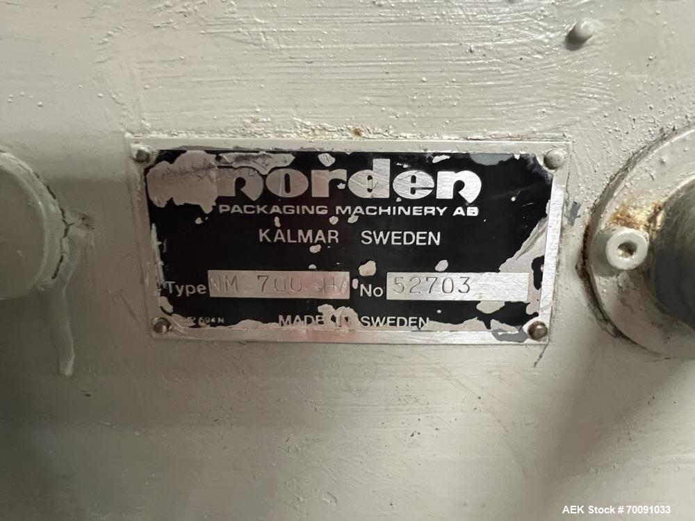 Used Norden NM700HA Automatic Hot Air Plastic Tube Filler | Up to 70 TPM | 10–50 mm Diameter | Cassette Feeder & Chiller