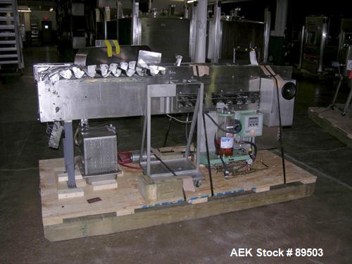 Used Norden Plastic Tube Filling Line Consisting Of: (1) Model NM2000 Norden tube filler, hinged cassette tube feeder, tube cleaning, vision system, cap torquing, twin head bottom up piston fill stat...