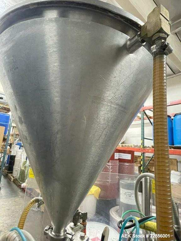 Used Prosys LVF-RT40H Plastic Tube Filler – Hot Air Seal, 40 TPM, Heated Hopper, Cosmetic Creams Packaging