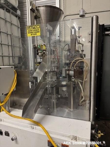 Used Prosys LVF-RT40H Plastic Tube Filler – Hot Air Seal, 40 TPM, Heated Hopper, Cosmetic Creams Packaging