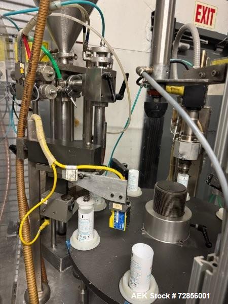 Used Prosys LVF-RT40H Plastic Tube Filler – Hot Air Seal, 40 TPM, Heated Hopper, Cosmetic Creams Packaging