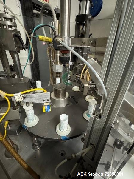 Used Prosys LVF-RT40H Plastic Tube Filler – Hot Air Seal, 40 TPM, Heated Hopper, Cosmetic Creams Packaging
