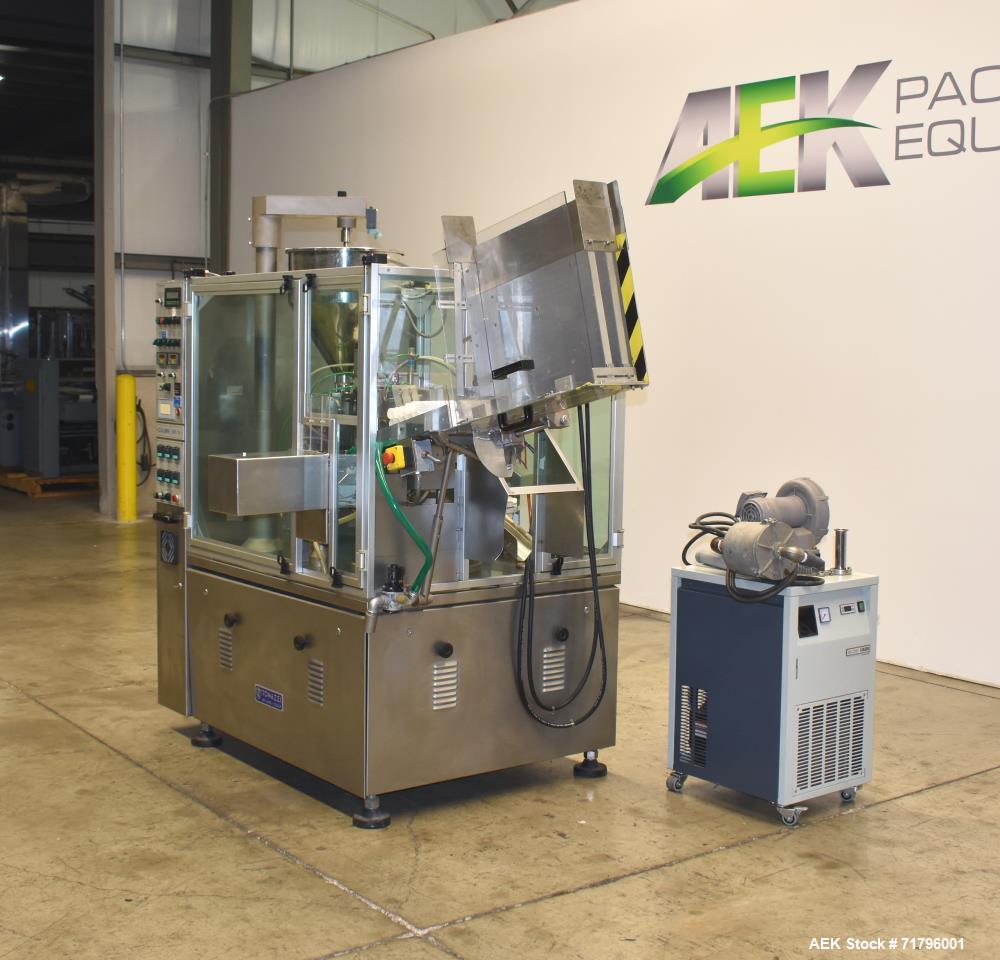 Used Tonazzi COLIBRI 801 Automatic,Plastic Tube Filler and Sealer