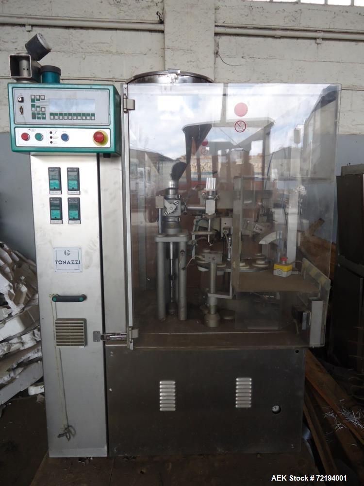 Used Tonazzi Colibri Automatic Plastic Tube Filler and Sealer