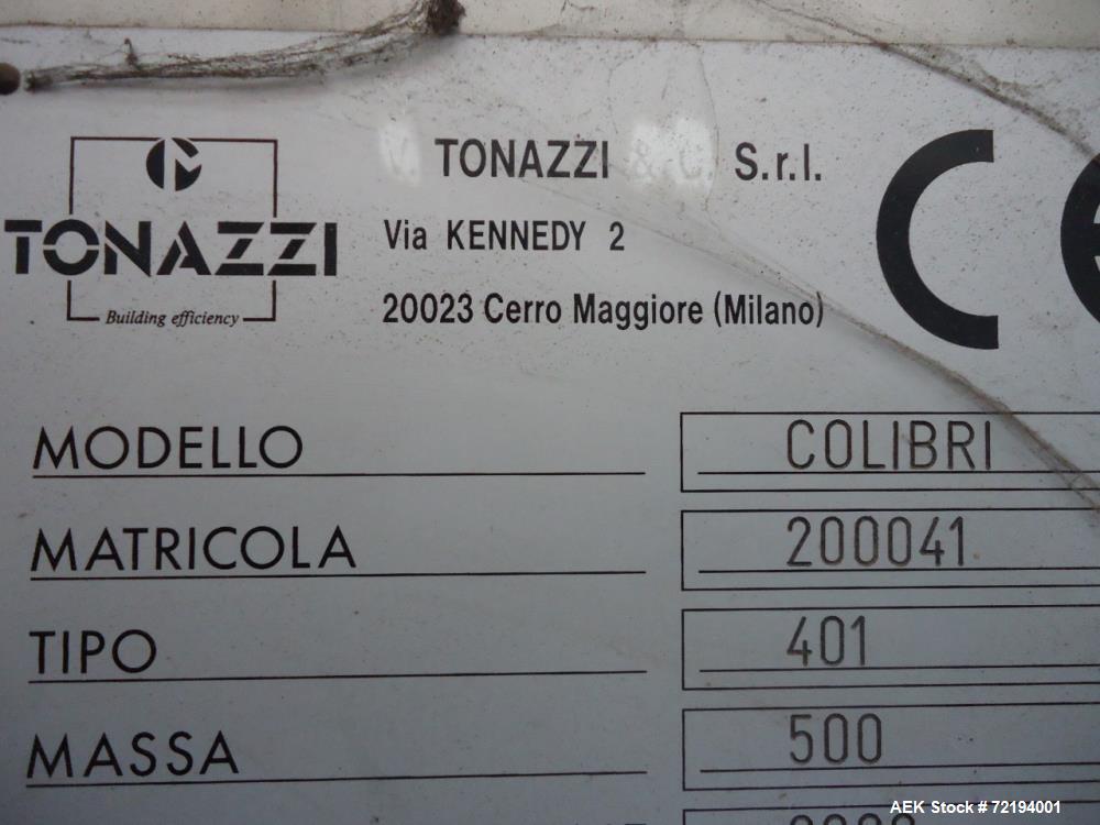Used- Tonazzi Colibri Automatic Plastic Tube Filler and Sealer