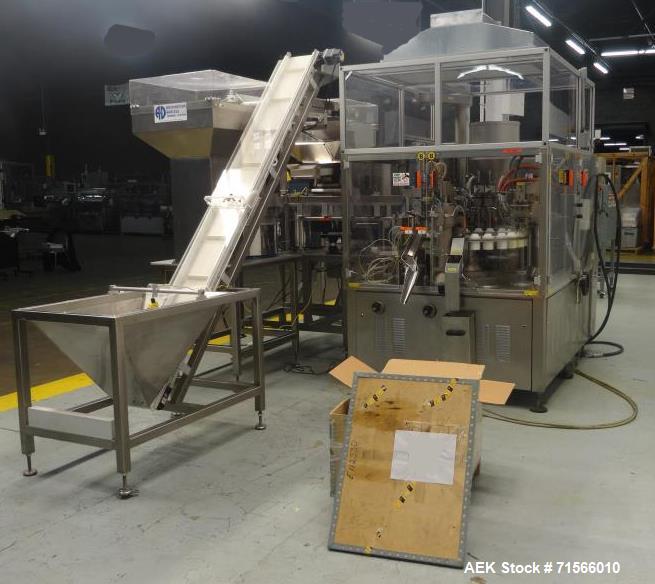 Used Unipac Model 240 Dual Head Plastic Tube Filler