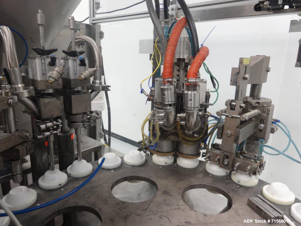 Used Unipac Model 240 Dual Head Plastic Tube Filler