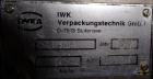 Used IWKA Model TFS 20-M Hot Air Tube filler. Capable of speeds from 40-120 tubes per minute. Includes Cassette Tube in feed and Leister Hot Air Sealer. Tube size range: (Diameter) 10mm - 52mm, (Leng...
