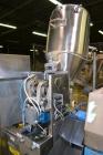 Used Norden Dual Head High Speed Tube Filler, Model NM 2000 HF for laminate tubes. Capable of 200 tubes per minute. Includes tube cleaning, cassette tube infeed, registration, and trimmer. Fill volum...