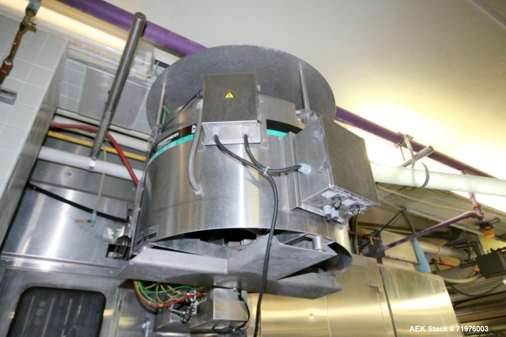 Used Evergreen Half Gallon Carton Filler with Dual Head Spout Fitment Attachmen