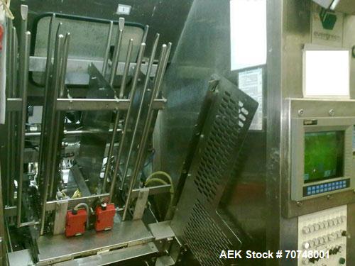 Used Evergreen Complete Filling Line, Model EQ5 ESL.  6,000 Cartons per hour, gable top carton cross faction 70 x 70.  Equipped with screw cap applicator, conveyors, stand alone CIP unit, 2 metal det...