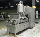 Used Cherry Burrell / Evergreen Q7 Gable Top Form fill seal carton filling machine, Model Q-7, Serial #4173, Handles 1/2 Pint, Pint and Quart Cartons. now set for quart 2-3/4 x 2-3/4 x 6-1/2