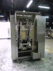Used Cherry Burrell / Evergreen Q7 Gable Top Form fill seal carton filling machine, Model Q-7, Serial #4173, Handles 1/2 Pint, Pint and Quart Cartons. now set for quart 2-3/4 x 2-3/4 x 6-1/2
