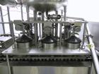 Used Cherry Burrell / Evergreen Q7 Gable Top Form fill seal carton filling machine, Model Q-7, Serial #4173, Handles 1/2 Pint, Pint and Quart Cartons. now set for quart 2-3/4 x 2-3/4 x 6-1/2