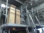 Used Tetra Pak TBA9-200B Line handling 6.76 fluid ounces (200 ml). Base units comprised of: (1) TBA 9-200B unit, built 1998, 50,131 work hours. (1) Tubex straw applicator, built 2000. (1) Tetra cardb...