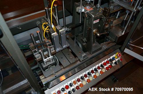 Used Bartelt (Klockner) IM-716-Horizontal Form Fill & Seal Pouch Machine. Capable speeds -100 Pouches/min on Single Index, (200 Pouches/min on Duplex  Pouch.) Has 7" centers for a pouch size range: (...