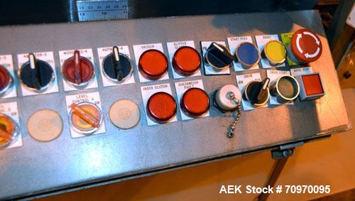 Used Bartelt (Klockner) IM-716-Horizontal Form Fill & Seal Pouch Machine. Capable speeds -100 Pouches/min on Single Index, (200 Pouches/min on Duplex  Pouch.) Has 7" centers for a pouch size range: (...